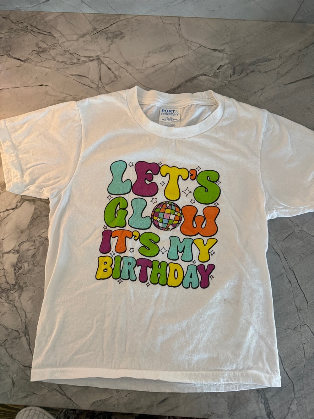 Kids Let’s Glow Birthday Tee XS